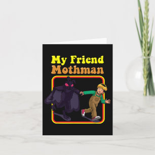 My Friend Mothman Fun Retro Cryptid Creatures Mons Card
