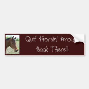My Friend, The Horse Bumper Sticker