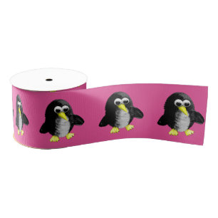 My friend the penguin grosgrain ribbon