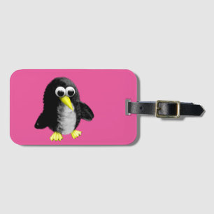 My friend the penguin luggage tag