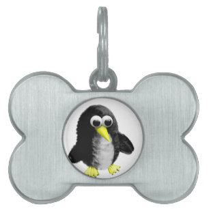 My friend the penguin pet name tag