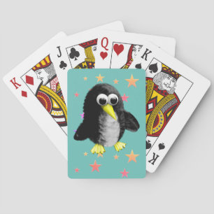 My friend the penguin playing cards