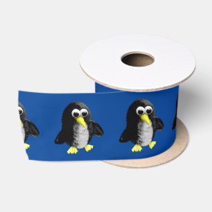 My friend the penguin satin ribbon