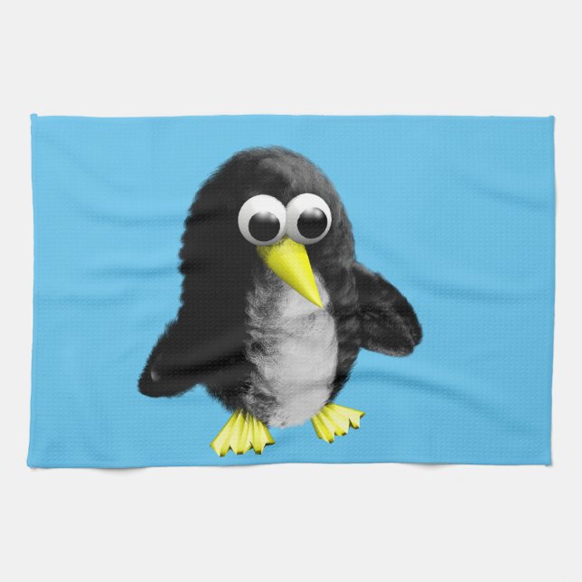 My friend the penguin tea towel (Horizontal)