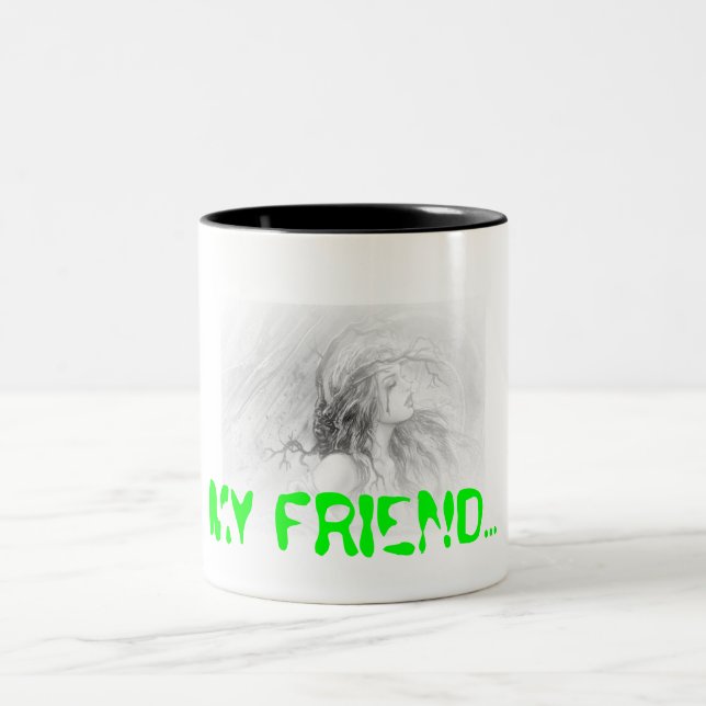 MY FRIEND.. Two-Tone COFFEE MUG (Center)
