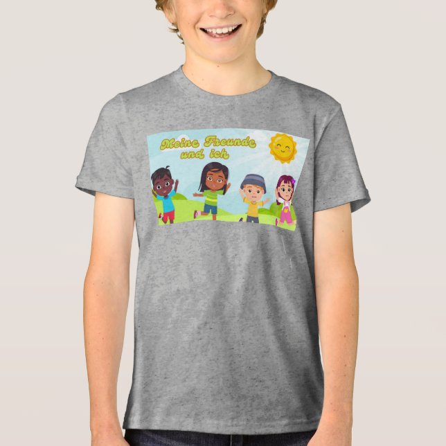 My friends and I Tri-Blend Shirt (Front)