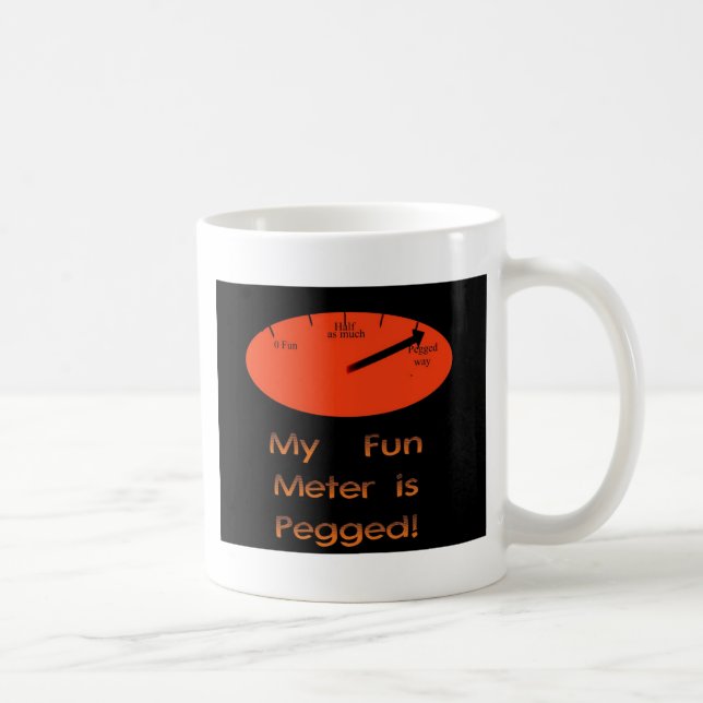 My Fun Metre is Pegged! Coffee Mug (Right)