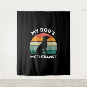 My Funny Dog Gets My Jokes Dog Birthday Dog Owner Tapestry
