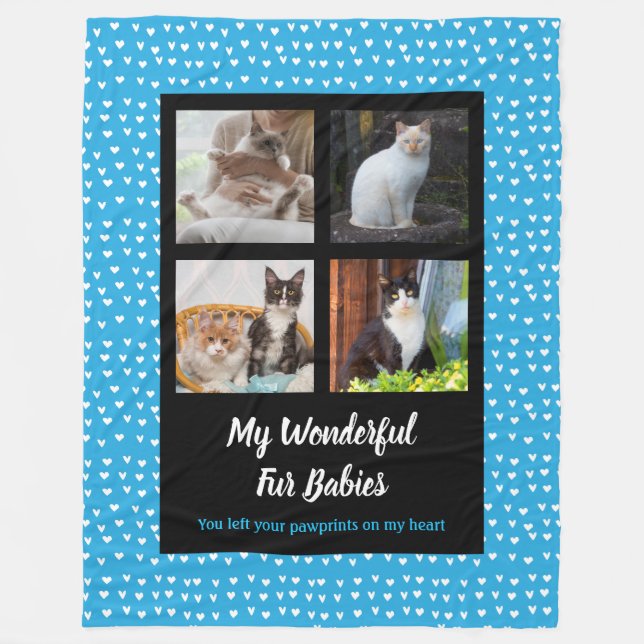 My Fur Babies Custom Photo Fleece Blanket (Front)