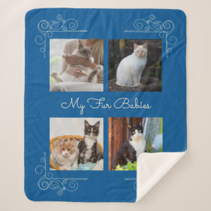 My Fur Babies Custom Photo Sherpa Blanket