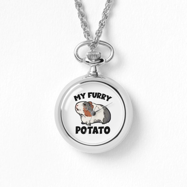 My furry potato guinea pig watch (Front)