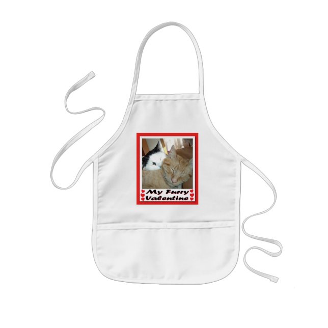 My Furry Valentine Kids Apron (Front)