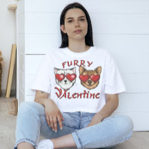 My Furry Valentine Tee: Custom Pet Portrait Shirt