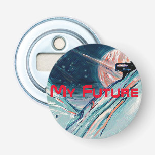 My Future Home in Space Bottle Opener