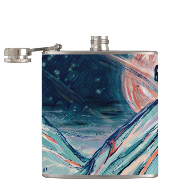 My Future Home in Space Hip Flask (Opened)