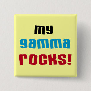 My Gamma Rocks T-shirts and Gifts 15 Cm Square Badge