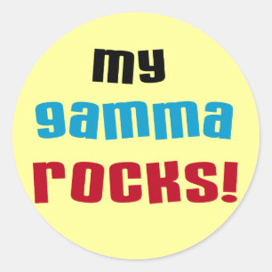 My Gamma Rocks T-shirts and Gifts Classic Round Sticker