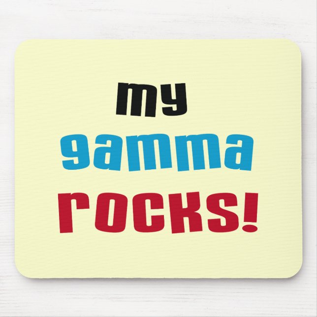 My Gamma Rocks T-shirts and Gifts Mouse Pad (Front)