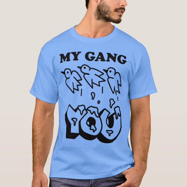 MY GANG vs YOU retro T-Shirt (Front)