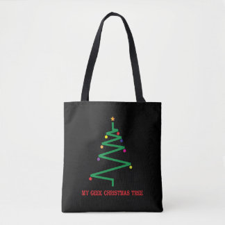 My Geek Christmas Tree Tote Bag