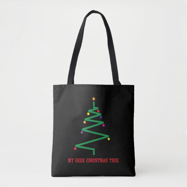 My Geek Christmas Tree Tote Bag (Front)