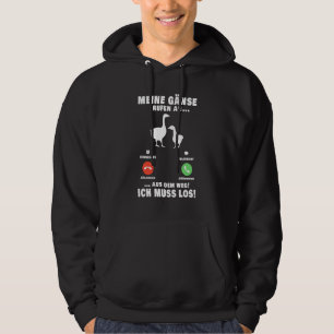My Geese Call To Phone Goose Breeders Farmer Goose Hoodie