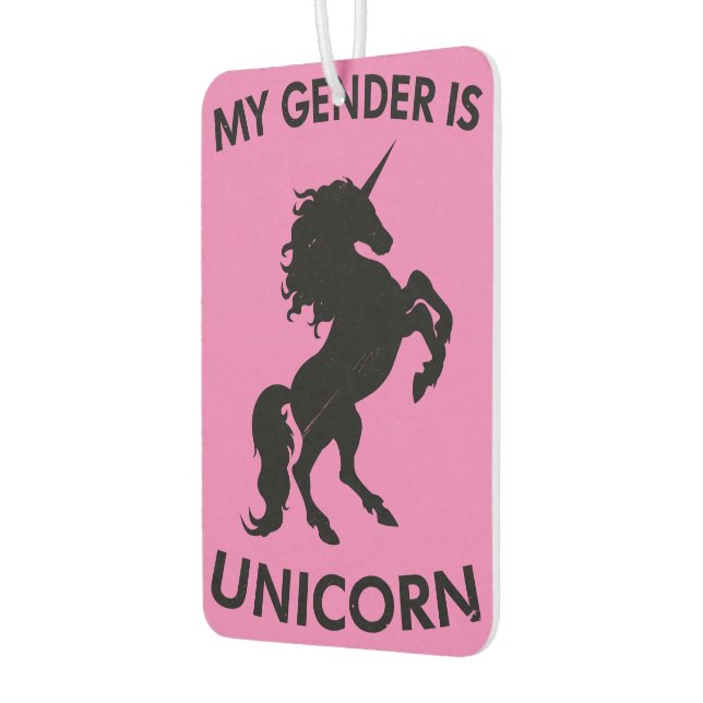 My gender is unicorn car air freshener (Left)