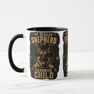 My German Shepherd Is The Favourite Child Mug