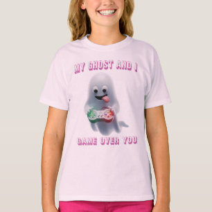 My Ghost and I - Gamer Ghost Funny Spooky T-Shirt