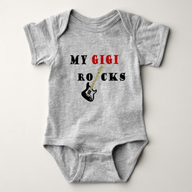 my gigi rocks baby bodysuit (Front)