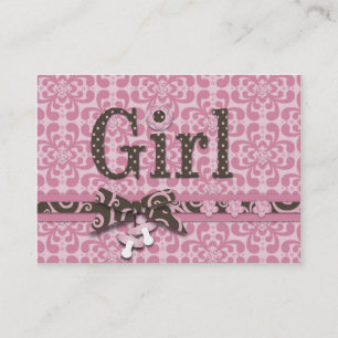 My Girl Baby Shower Reminder Card