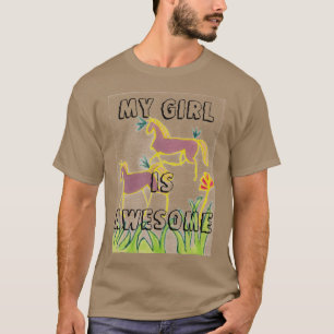 My Girl is Awesome BFF Hakuna Matata Power Unicorn T-Shirt
