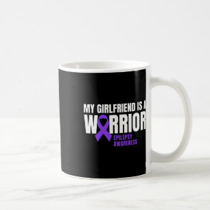 My Girlfriend Is A Warrior Epilepsy Awareness Purp Coffee Mug