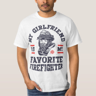 My Girlfriend Is My Favorite Firefighter Funny Boy T-Shirt