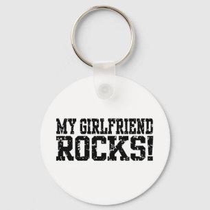 My Girlfriend Rocks Key Ring