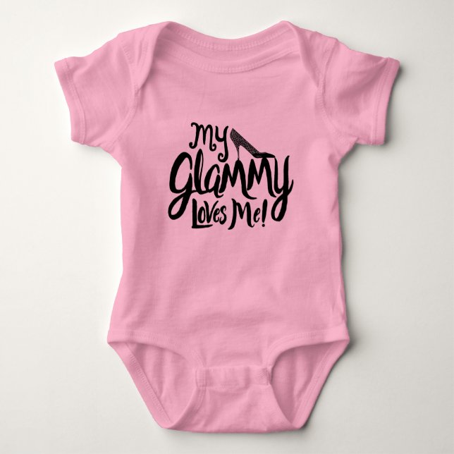 My Glammy Loves Me! Baby Bodysuit (Front)