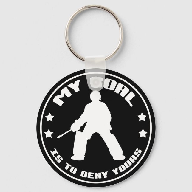 My Goal, Field Hockey Goalie Keychain (Front)
