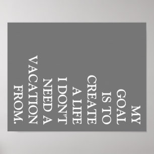 MY GOAL POSTER BY GINA