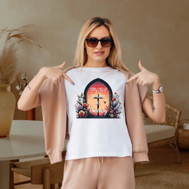 My god He holds the victory  T-Shirt (Creator Uploaded)