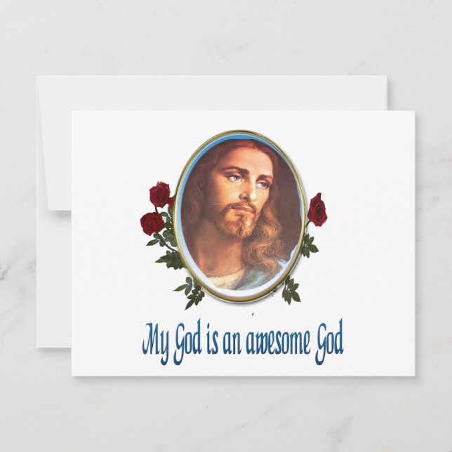 My God is a awesome God Bible verse Card (Front)