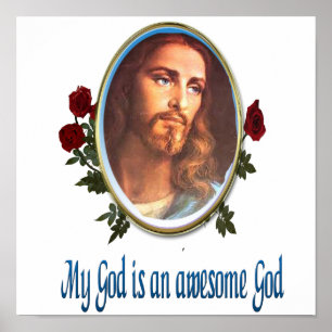 My God is a awesome God Bible verse Poster