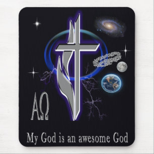 My God is an awesome God Mouse Pad