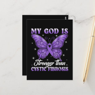 My God is Stronger Than Cystic Fibrosis Postcard