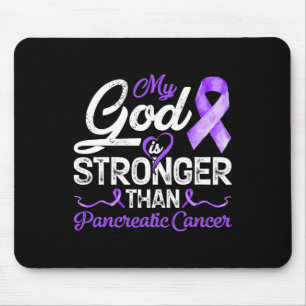 My God Is Stronger Than Pancreatic Breast Cancer A Mouse Pad