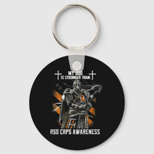 My God Is Stronger Than Rsd Crps Awareness Key Ring
