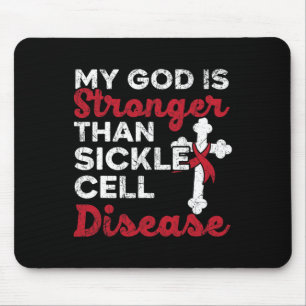 My God Is Stronger Than Sickle Cell Disease Christ Mouse Pad