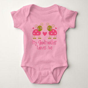 My Godmother Loves Me Baby Bodysuit