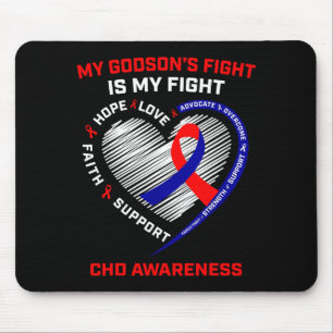 My Godsons Fight Is My Fight Chd Heart Disease Awa Mouse Pad