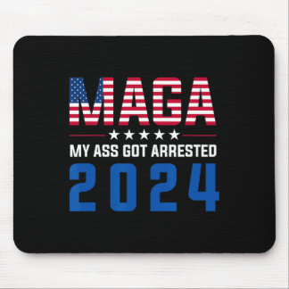 My Got Arrested 2024 Funny Anti-trump Democrat Gag Mouse Pad