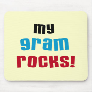 My Gram Rocks T-shirts and Gifts Mouse Pad